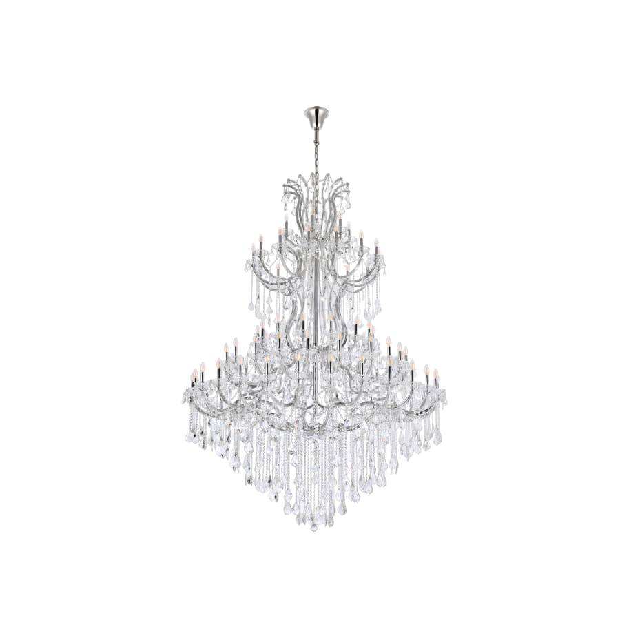 Elegant Lighting Maria Theresa 86 Light 72" Wide Crystal Chandelier with Clear Royal Cut Crystals