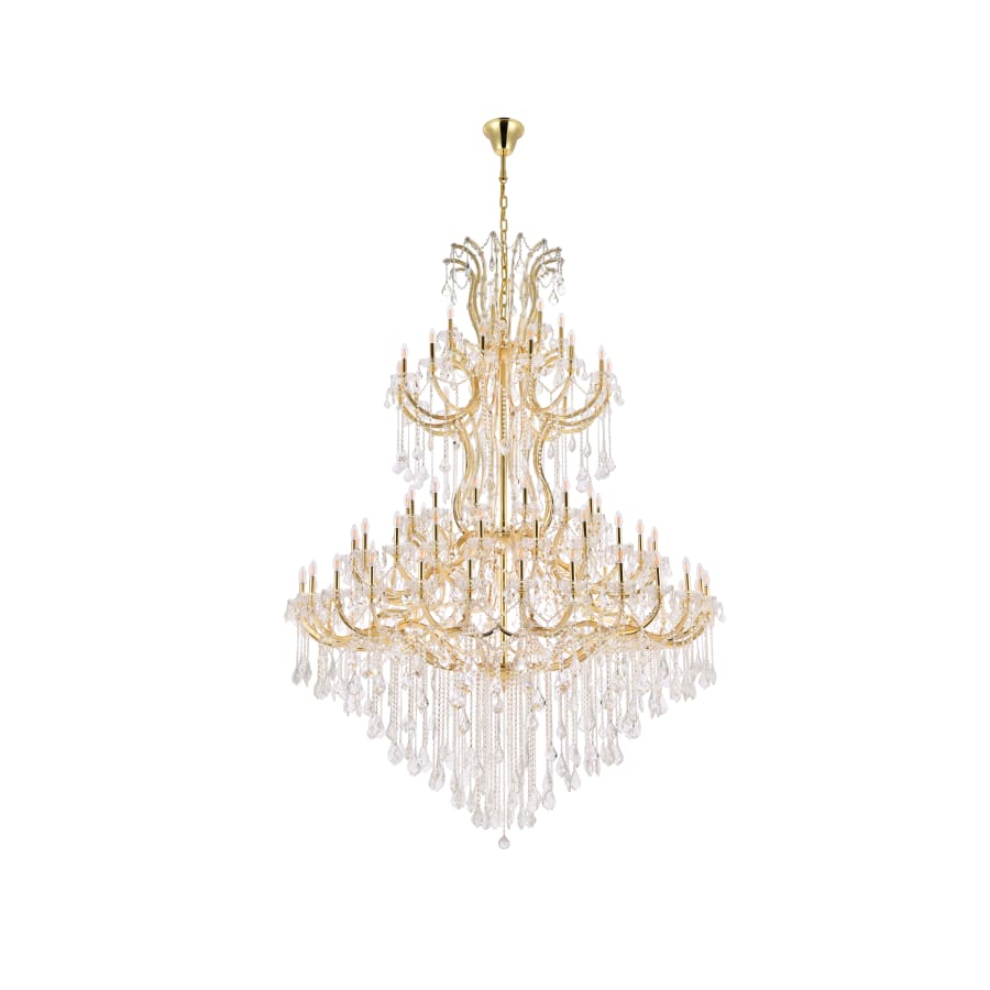 Elegant Lighting Maria Theresa 86 Light 72" Wide Crystal Chandelier with Clear Royal Cut Crystals