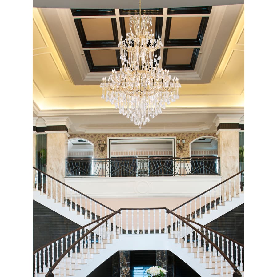 Elegant Lighting Maria Theresa 86 Light 72" Wide Crystal Chandelier with Clear Royal Cut Crystals