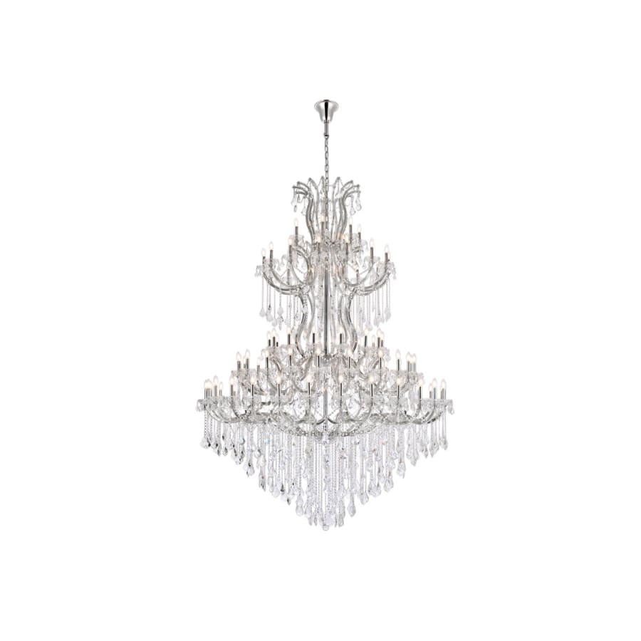 Elegant Lighting Maria Theresa 86 Light 72" Wide Crystal Chandelier with Clear Royal Cut Crystals