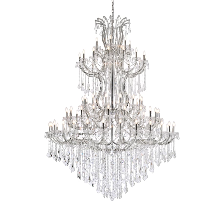 Elegant Lighting Maria Theresa 86 Light 72" Wide Crystal Chandelier with Clear Royal Cut Crystals