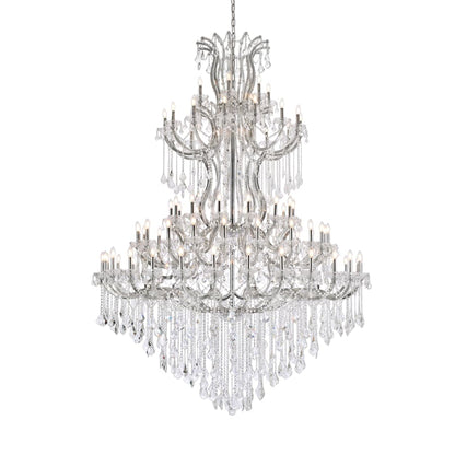 Elegant Lighting Maria Theresa 86 Light 72" Wide Crystal Chandelier with Clear Royal Cut Crystals