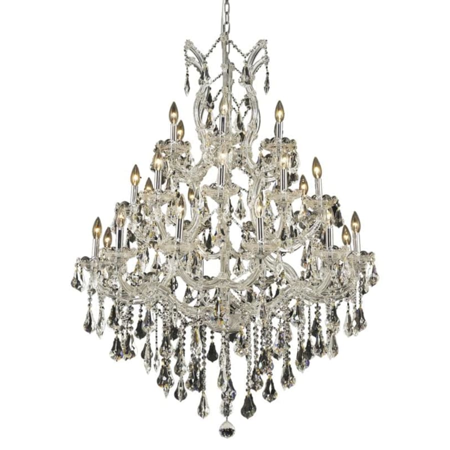 Elegant Lighting Maria Theresa 28 Light 38" Wide Crystal Chandelier with Clear Royal Cut Crystals