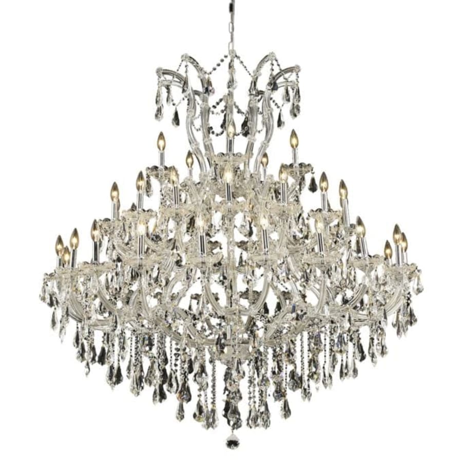 Elegant Lighting Maria Theresa 41 Light 52" Wide Crystal Chandelier with Clear Royal Cut Crystals