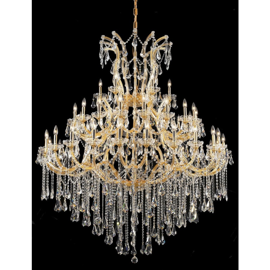 Elegant Lighting Maria Theresa 49 Light 60" Wide Crystal Chandelier with Clear Royal Cut Crystals