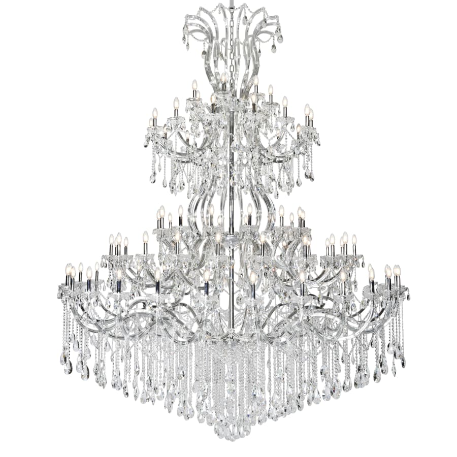 Elegant Lighting Maria Theresa 84 Light 96" Wide Crystal Chandelier with Clear Royal Cut Crystals