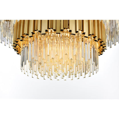 Elegant Lighting Willow 16 Light 40" Wide Waterfall Chandelier