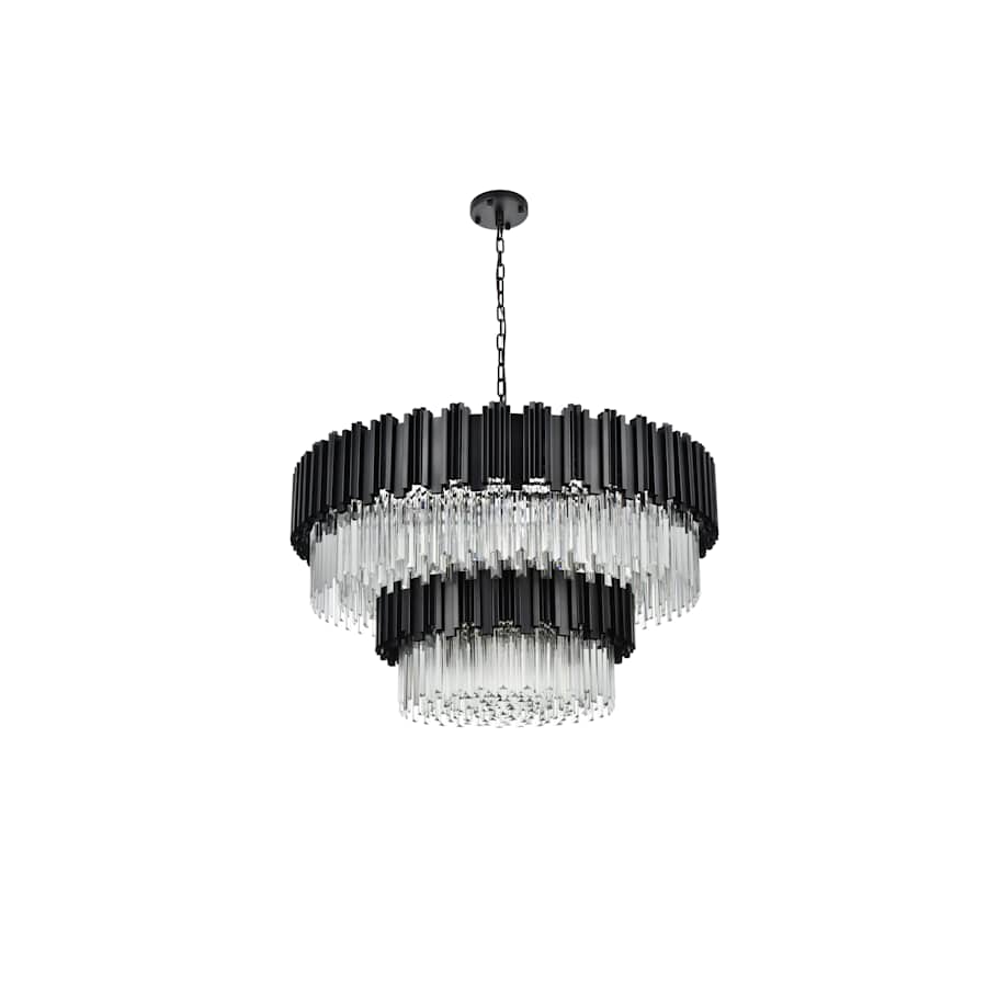 Elegant Lighting Willow 16 Light 40" Wide Waterfall Chandelier