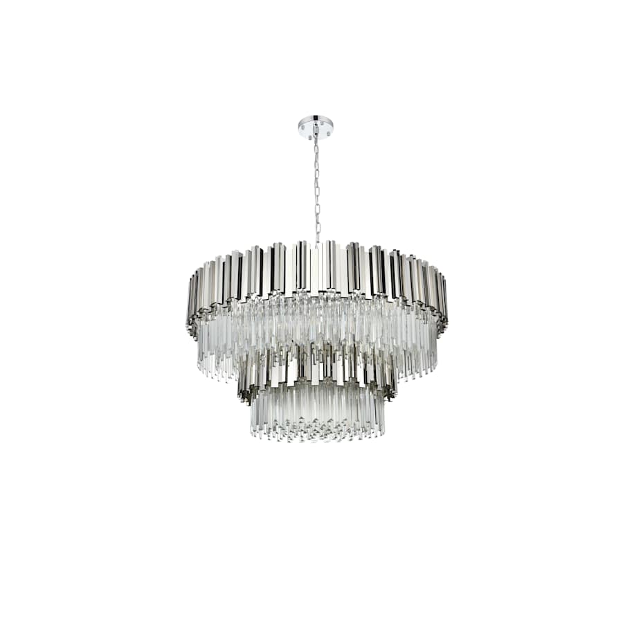 Elegant Lighting Willow 16 Light 40" Wide Waterfall Chandelier