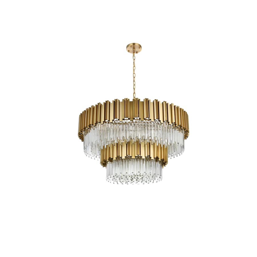 Elegant Lighting Willow 16 Light 40" Wide Waterfall Chandelier