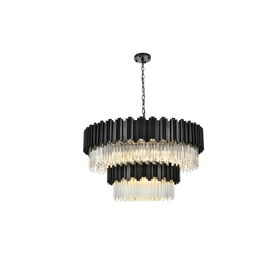 Elegant Lighting Willow 16 Light 40" Wide Waterfall Chandelier