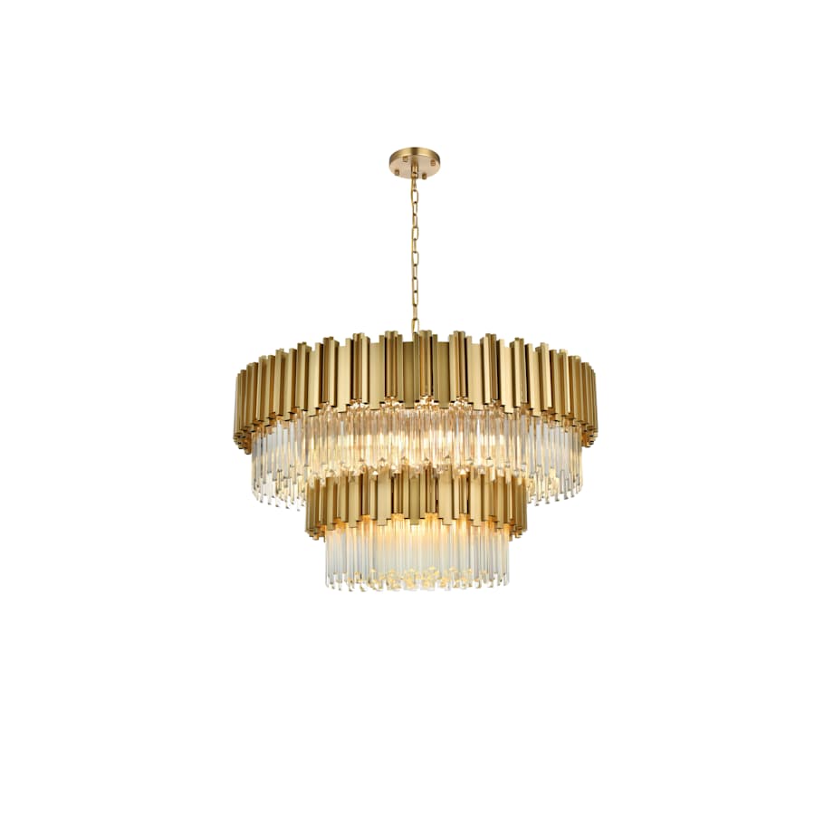 Elegant Lighting Willow 16 Light 40" Wide Waterfall Chandelier