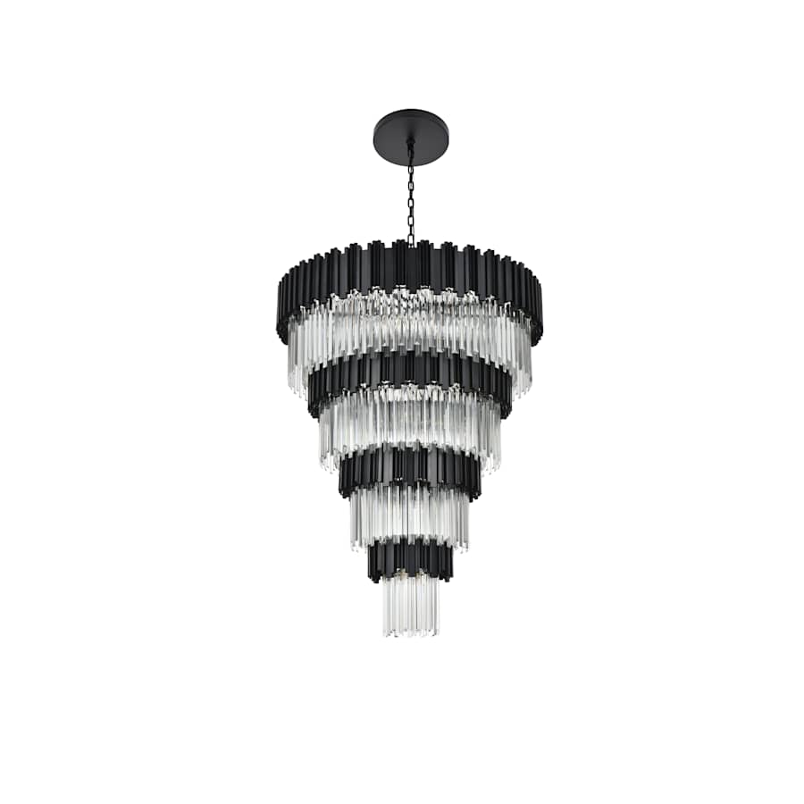 Elegant Lighting Willow 27 Light 40" Wide Waterfall Chandelier