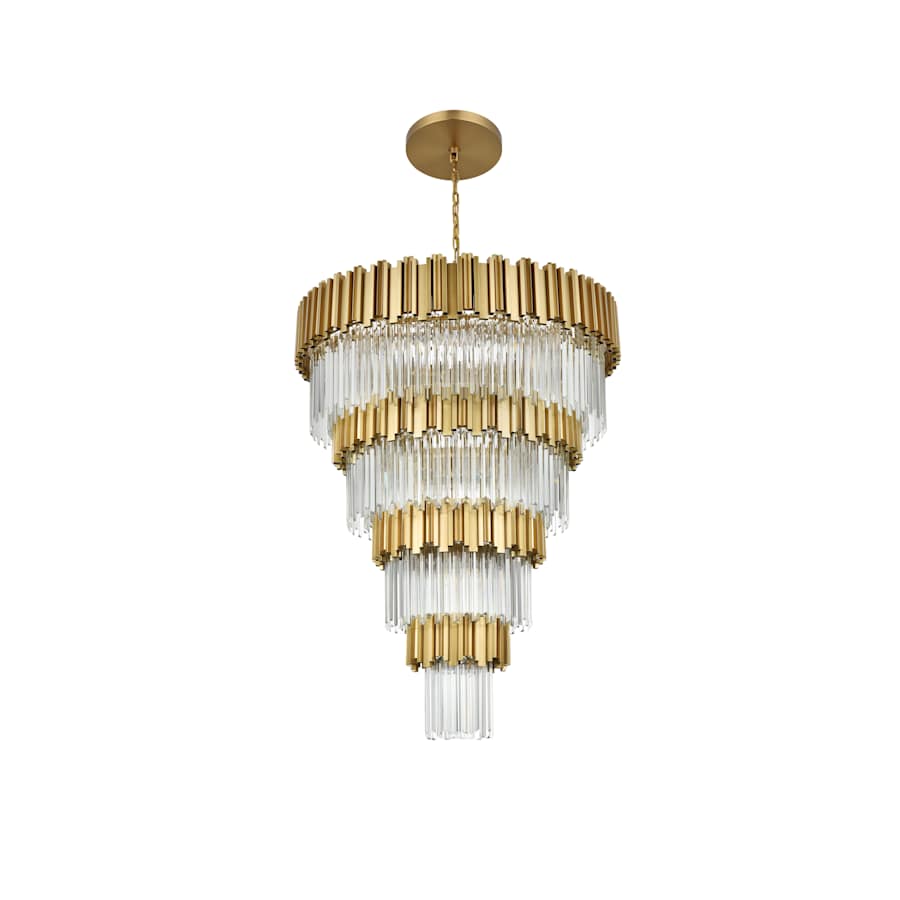 Elegant Lighting Willow 27 Light 40" Wide Waterfall Chandelier