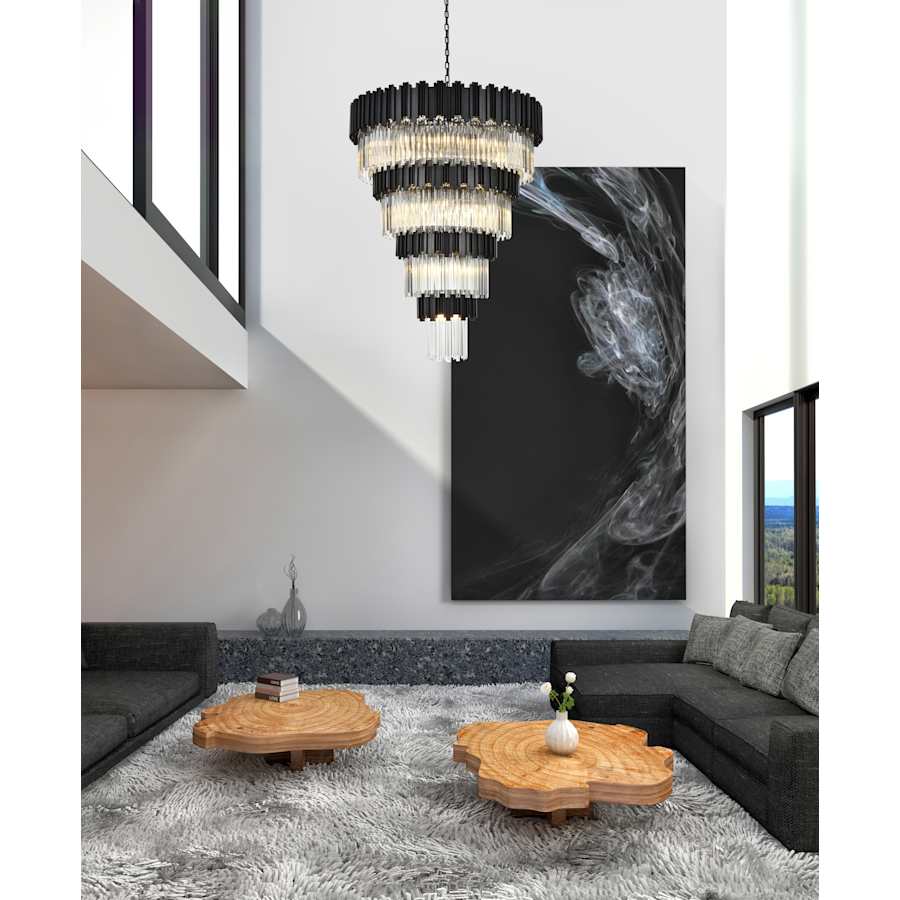 Elegant Lighting Willow 27 Light 40" Wide Waterfall Chandelier