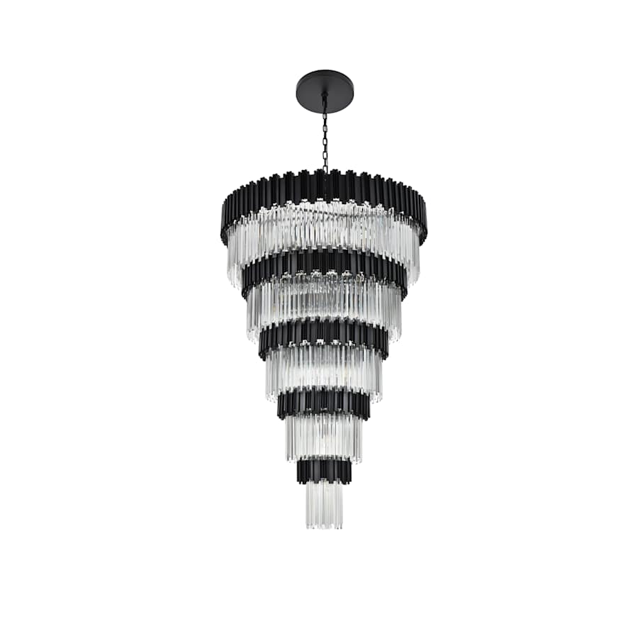 Elegant Lighting Willow 39 Light 48" Wide Waterfall Chandelier