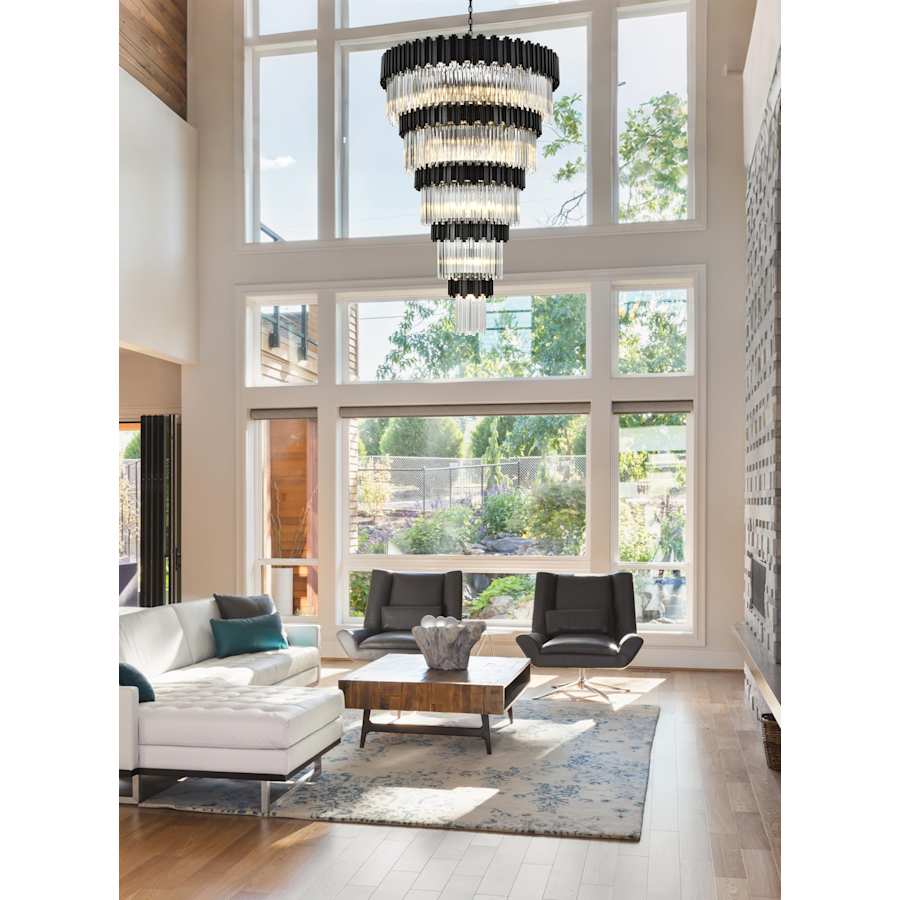 Elegant Lighting Willow 39 Light 48" Wide Waterfall Chandelier