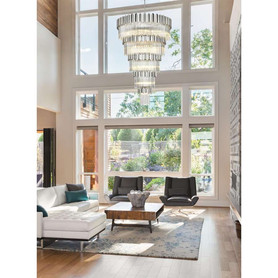 Elegant Lighting Willow 39 Light 48" Wide Waterfall Chandelier