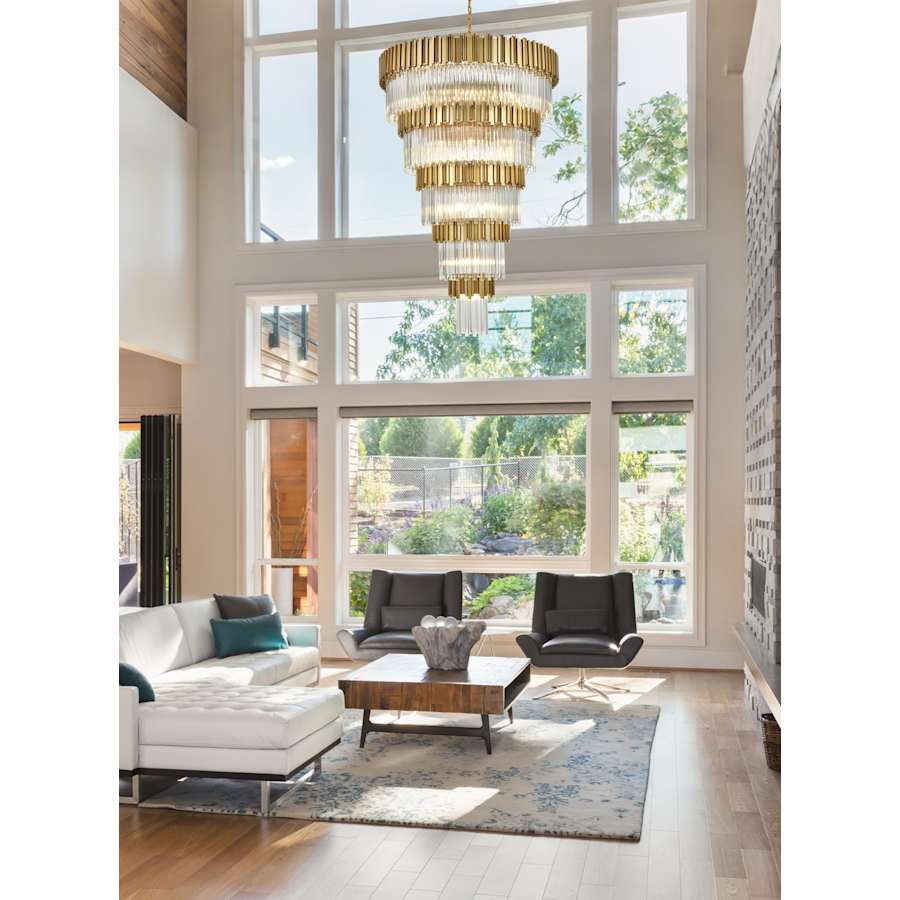 Elegant Lighting Willow 39 Light 48" Wide Waterfall Chandelier