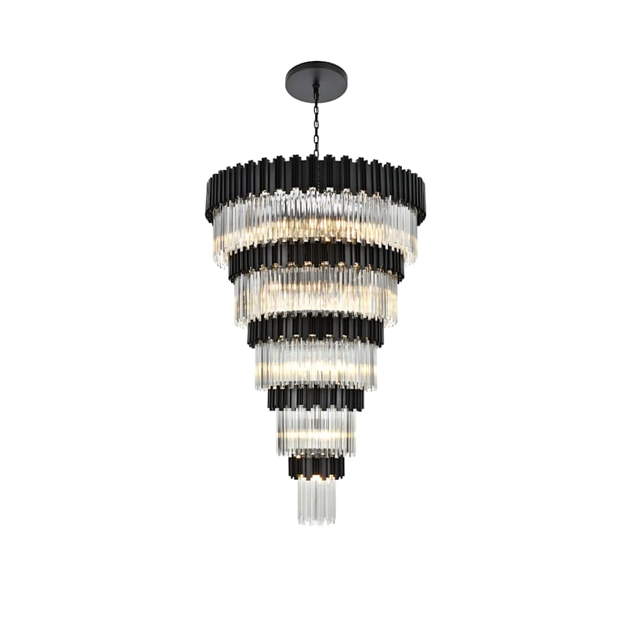 Elegant Lighting Willow 39 Light 48" Wide Waterfall Chandelier