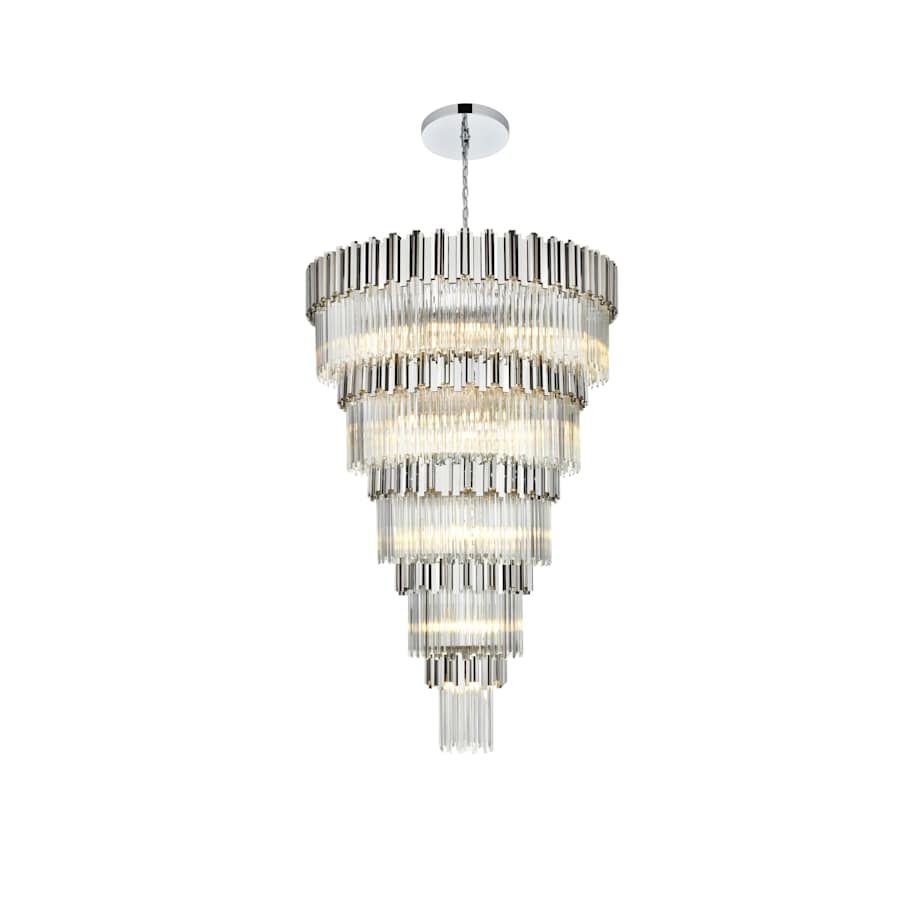 Elegant Lighting Willow 39 Light 48" Wide Waterfall Chandelier