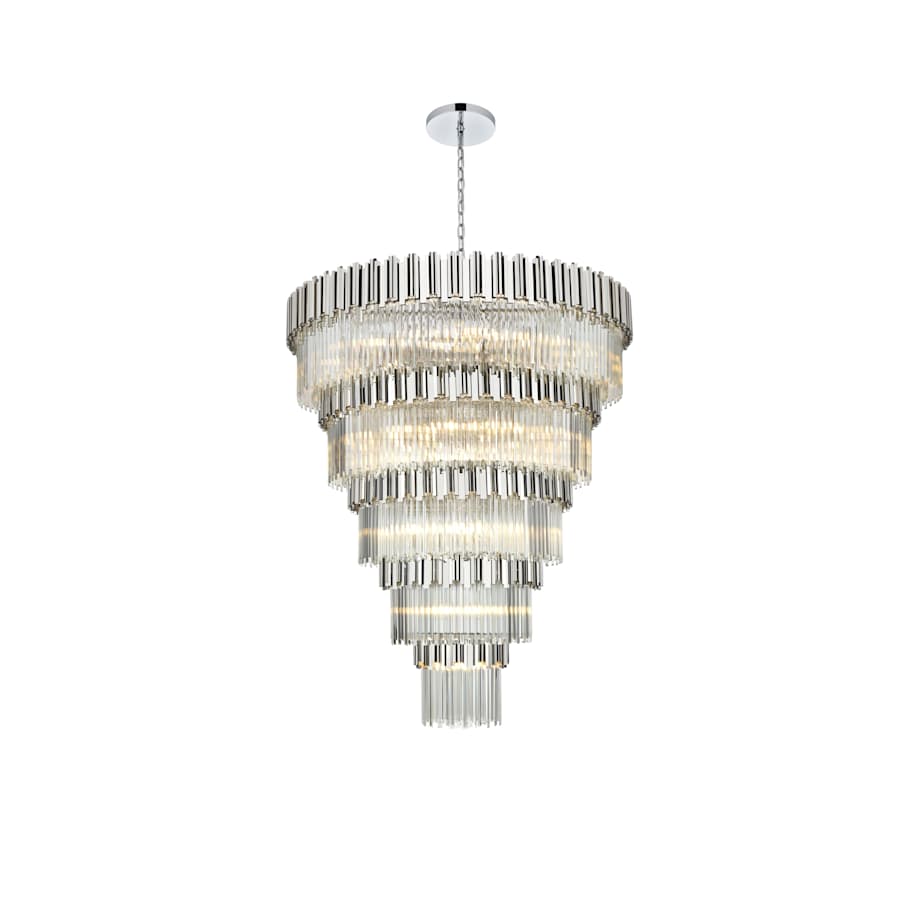 Elegant Lighting Willow 43 Light 59" Wide Waterfall Chandelier
