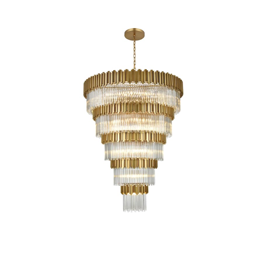 Elegant Lighting Willow 43 Light 59" Wide Waterfall Chandelier
