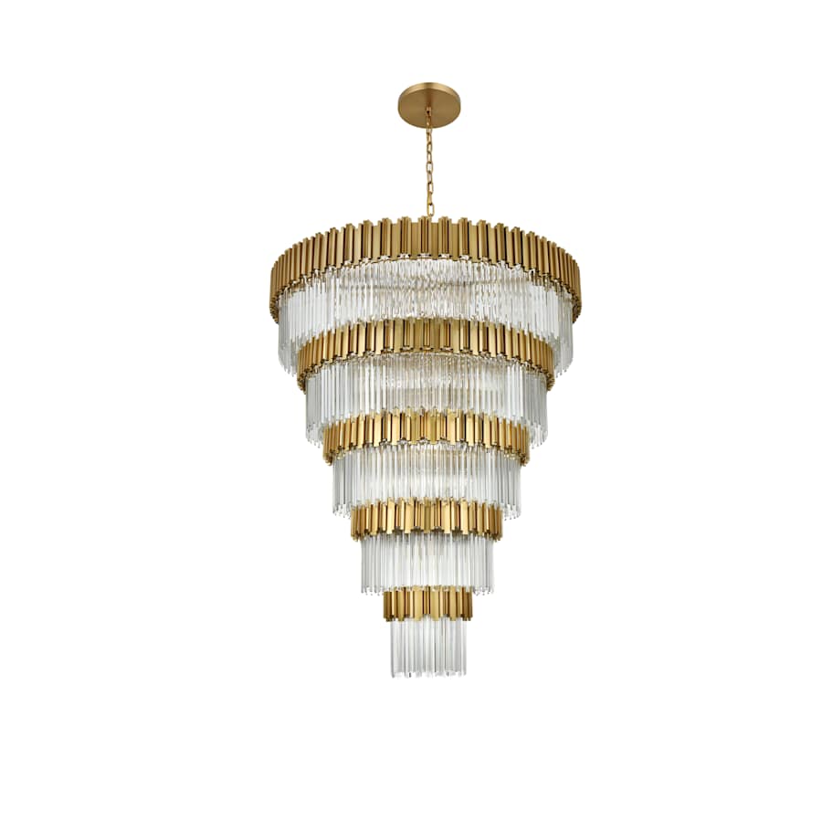 Elegant Lighting Willow 43 Light 59" Wide Waterfall Chandelier