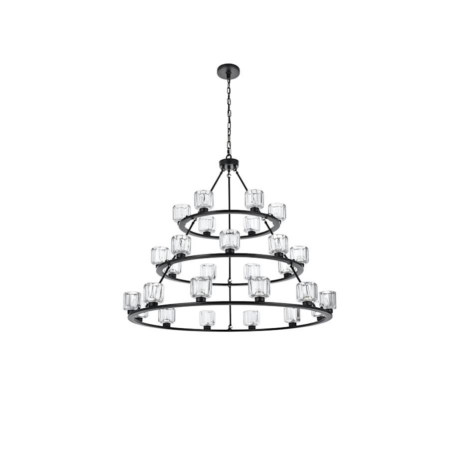 Elegant Lighting Cadence 27 Light 48" Wide Ring Chandelier