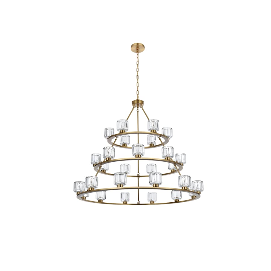 Elegant Lighting Cadence 27 Light 48" Wide Ring Chandelier