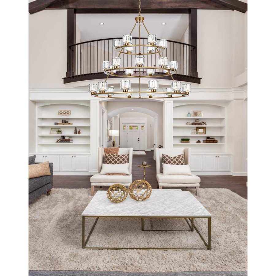 Elegant Lighting Cadence 27 Light 48" Wide Ring Chandelier
