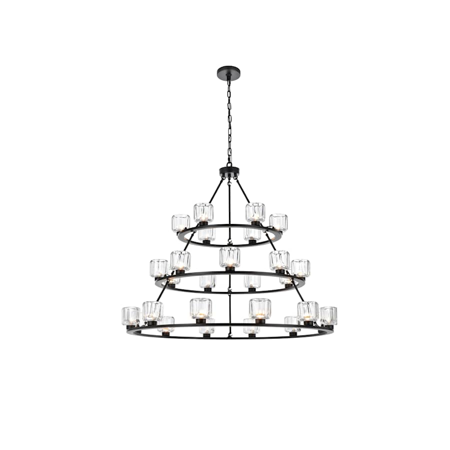 Elegant Lighting Cadence 27 Light 48" Wide Ring Chandelier