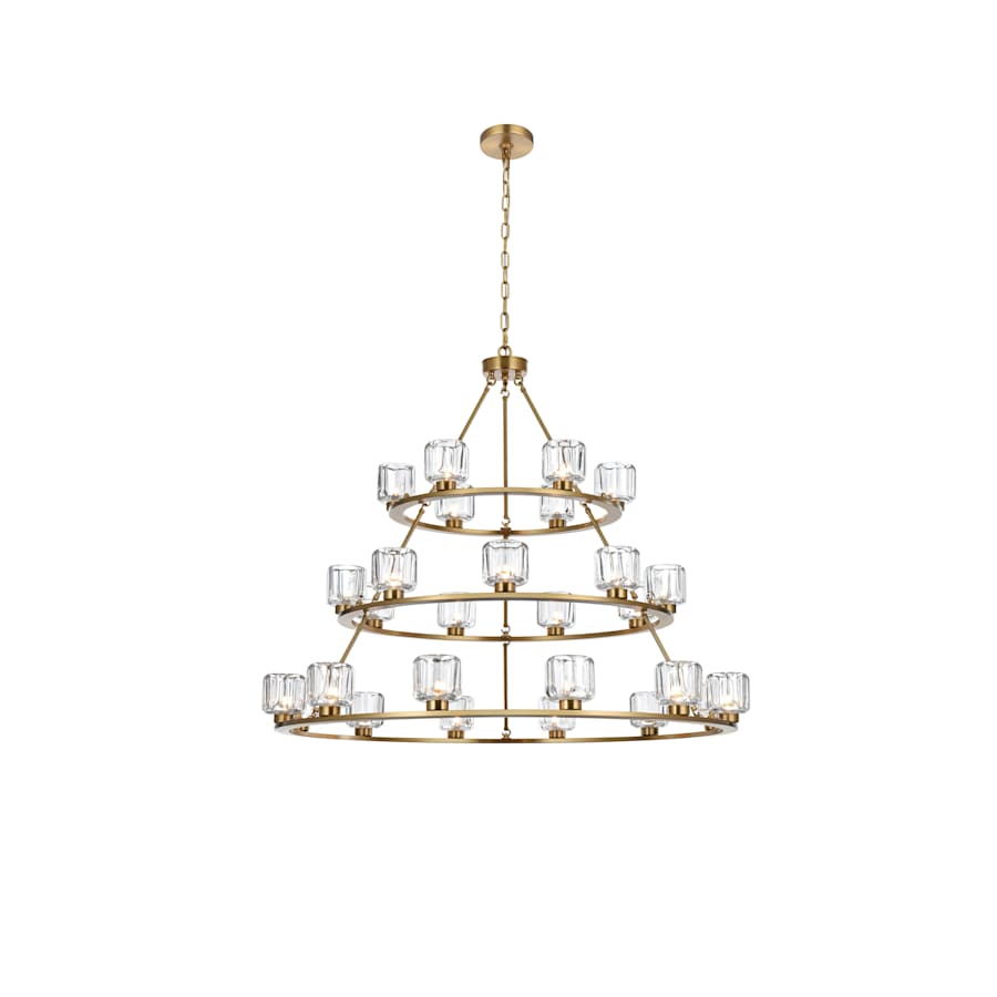Elegant Lighting Cadence 27 Light 48" Wide Ring Chandelier