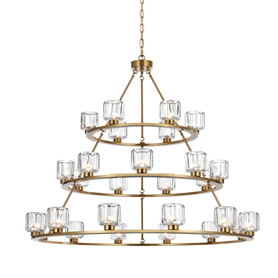 Elegant Lighting Cadence 27 Light 48" Wide Ring Chandelier