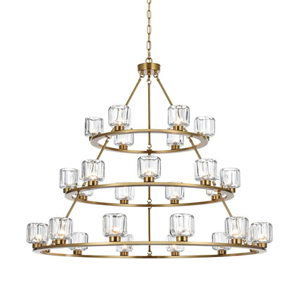 Elegant Lighting Cadence 27 Light 48" Wide Ring Chandelier
