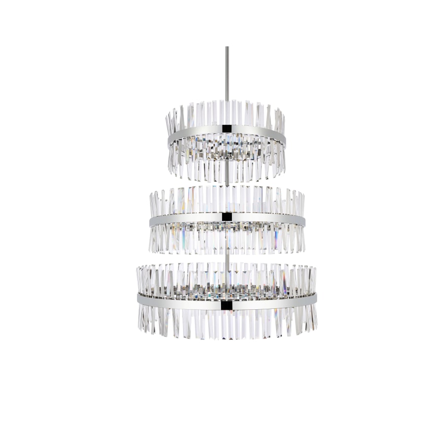 Elegant Lighting Serephina 46 Light 36" Wide Crystal Waterfall Chandelier