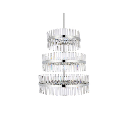 Elegant Lighting Serephina 46 Light 36" Wide Crystal Waterfall Chandelier
