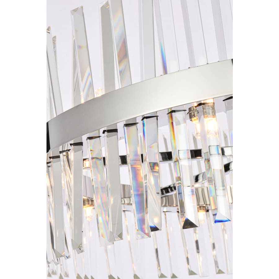 Elegant Lighting Serephina 46 Light 36" Wide Crystal Waterfall Chandelier