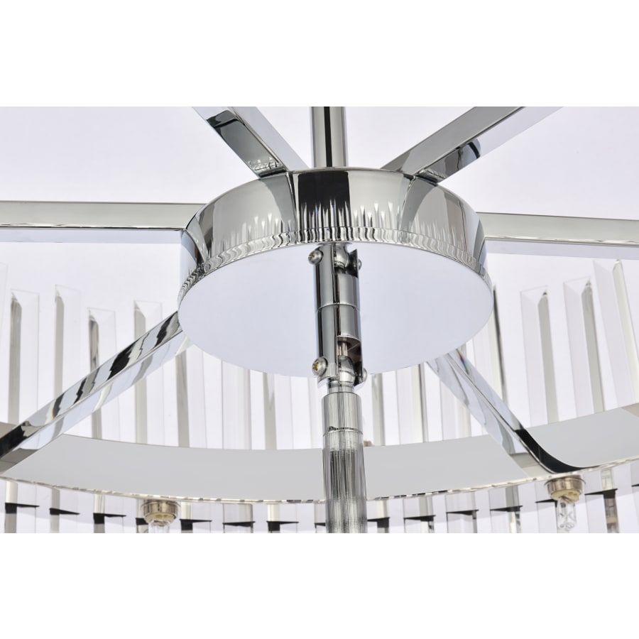 Elegant Lighting Serephina 46 Light 36" Wide Crystal Waterfall Chandelier