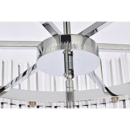 Elegant Lighting Serephina 46 Light 36" Wide Crystal Waterfall Chandelier