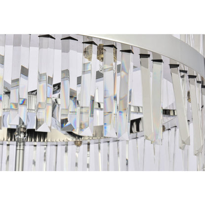 Elegant Lighting Serephina 46 Light 36" Wide Crystal Waterfall Chandelier