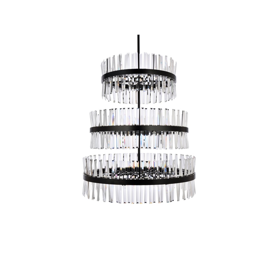 Elegant Lighting Serephina 46 Light 36" Wide Crystal Waterfall Chandelier