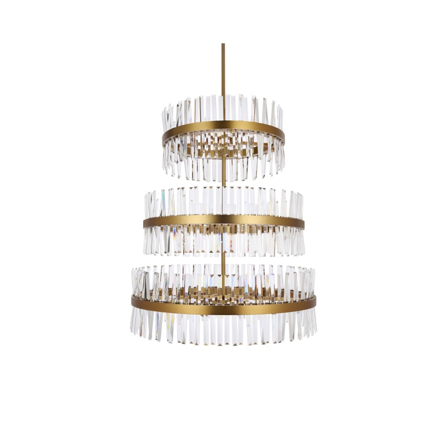 Elegant Lighting Serephina 46 Light 36" Wide Crystal Waterfall Chandelier