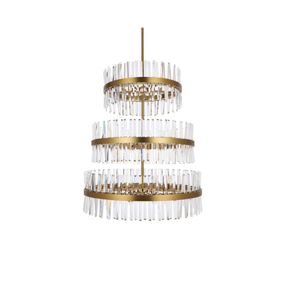 Elegant Lighting Serephina 46 Light 36" Wide Crystal Waterfall Chandelier