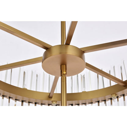 Elegant Lighting Serephina 46 Light 36" Wide Crystal Waterfall Chandelier
