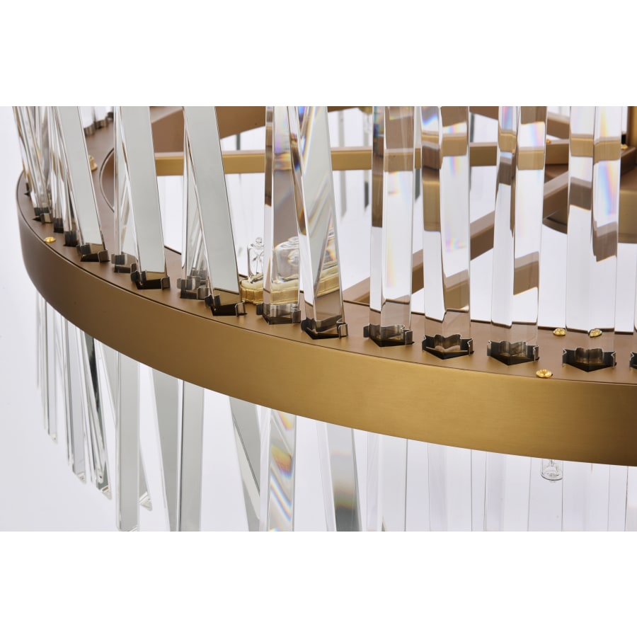 Elegant Lighting Serephina 46 Light 36" Wide Crystal Waterfall Chandelier