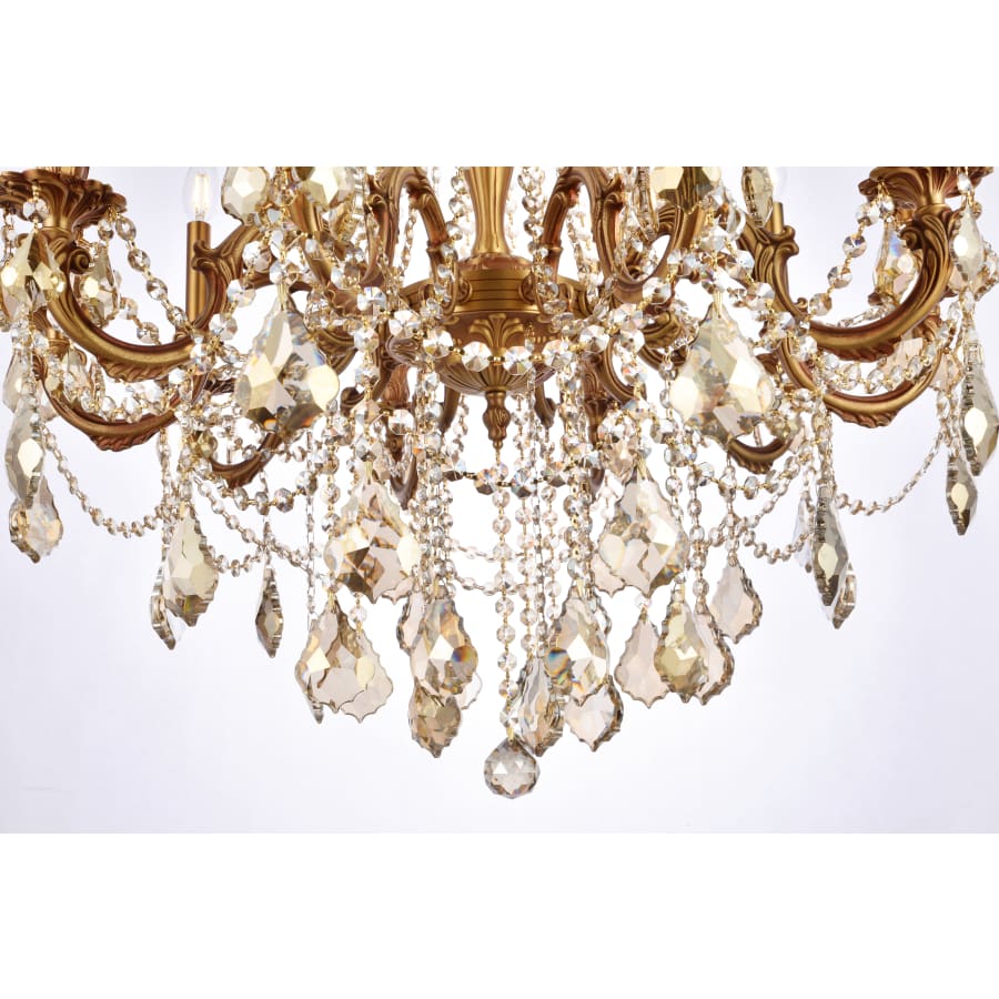 Elegant Lighting Rosalia 10 Light 28" Wide Candle Style Chandelier