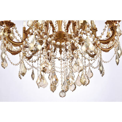 Elegant Lighting Rosalia 10 Light 28" Wide Candle Style Chandelier