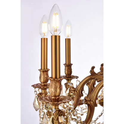 Elegant Lighting Rosalia 10 Light 28" Wide Candle Style Chandelier