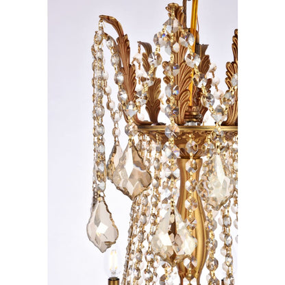 Elegant Lighting Rosalia 10 Light 28" Wide Candle Style Chandelier